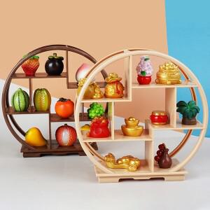 핫 1PC 인형의 집 DIY 액세서리 미니어처 보구 빈 선반 디스플레이 스탠드 스지 랙 모델 장면