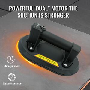 260KG 하중 대형 전기 배큠 흡착판 디스플레이 헤비듀티 휴대용 강력 흡착기 에어 펌프 화강암 유리 타일