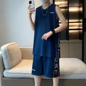 남자 캐주얼 여름 트레이닝 복 반팔세트 농구 반팔 나시 세트 코디 반바지 트렌드 빅사이즈 러닝 MF1