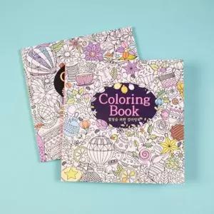 꽃 컬러링 북 취미용 만다라 성인 힐링 컬러링 북 스트레스 해소 성인용 어른용 공부 색칠 어른 그림 미술