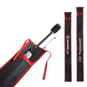 SquEqu 2팩 낚싯대 가방 47인치 55인치 휴대용 접이식 낚싯대 케이스 컴팩트 낚싯대 소매 양말 보호 커버 6u20196 u201D 회전 낚싯대 7u20196 u201D 피뢰침 캐스팅 로드