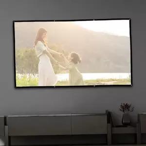 프로젝터 스크린 휴대용 이동식 가정용 빔 프로젝터 스크린 회의용 폴리에스테르 스크린천 사무용 화면