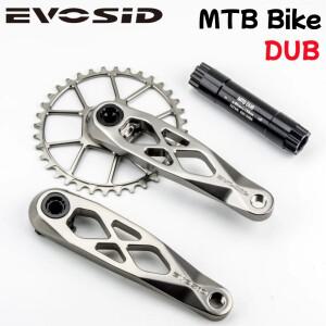 EVOSID 초경량 MTB 자전거 크랭크 165mm DUB 축 29mm 산악 셋 170mm Enduro AM 용 3 네일 스트레이트 설치
