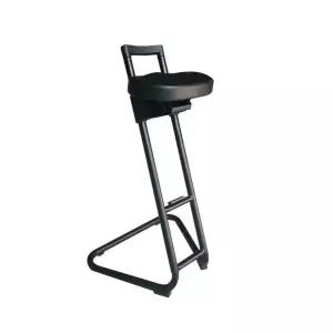 입식 체어 계산대 작업용 스툴 피로방지 블랙 공장 경제형 모델 1개 강철 받침대 팔걸이
