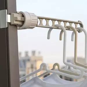 빨래 건조대 무타공 접이식 실내건조대 창문 건조대 여행용 스테인리스 집게형 창문형 베란다 아파트 캠핑