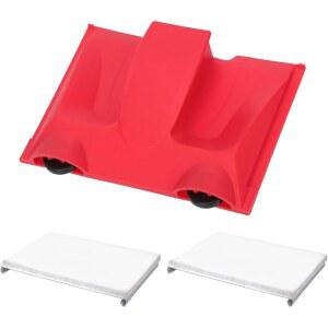 교체 패드 2개가 있는 에저 트리머 페인트, 벽, 천장, 모서리 및 트림용 가이드 휠이 엣지 페인팅 도구, 완벽한 커팅과 부드러운 모서리를 위한 페인트 어플리케이터