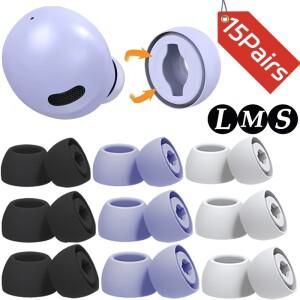 삼성 호환 갤럭시 호환 버즈 프로 교체용 실리콘 이어팁 이어캡 무선 이어폰 이어버드 소음 감소 이어플매