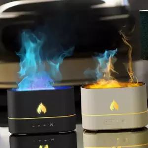 불멍 가습기 리모컨 타이머 분위기 화로 불 가습기 무선 자동 인테리어 가정용 무드등 대용량 습도 조절
