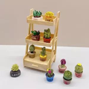 다육이 미니어처 랜덤 가챠 테라리움 화분피규어 10p