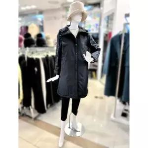 [조이너스] 세이브존01 하이넥 하프 패딩 코트 JADS2WHH230 BK_P413010823