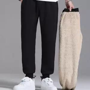 벨벳 겨울 방한바지 기모 조거추리닝