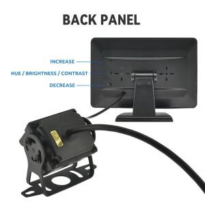 호환 MJDOUD 4.3인치 차량용 후방 카메라 모니터 세트 트럭 카고밴 RV 버스 주차 보조 HD 고화질 야간투시