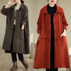 롱 가을 여자 가디건 하프코트 루즈핏 빅사이즈 야상 KS3