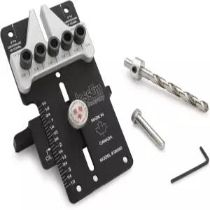 Jessem 08350 3/8인치 다우링 지그 정밀 목공 조이너리 툴과 본체 각도 가이드 및 경화 드릴 부싱이