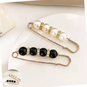 진주 포인트 고정 핀 허리사이즈조절 악세사리 바지수선클립