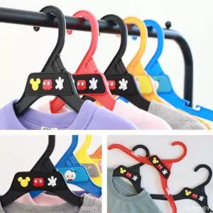 아기 유아 옷장정리 귀여운 디즈니캐릭터 슬림 옷걸이 3p