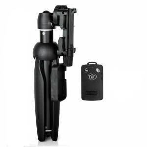 호환 YUNTENG 9928 접이식 셀카봉 무선 블루투스 리모컨 확장형 모노포드 삼각대 휴대폰 거치대