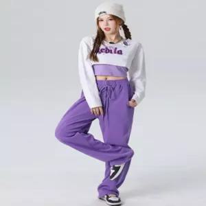 여자 댄스바지 방송댄스복 빅사이즈 바지 캐주얼 팬츠