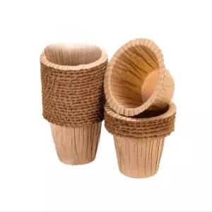 카페 일회용 머핀틀 매장용 세트 대량 컵 엣지 대형 레이스 케이크 방오 푸딩컵 용기