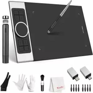 XP PEN 데코 프로 미디엄 울트라씬 드로잉 태블릿 틸트 기능이 있는 그래픽 11x6 배터리 없는 스타일러스