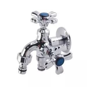 [반려] 수전용품 수도꼭지 십자커플링두갈래 냉수