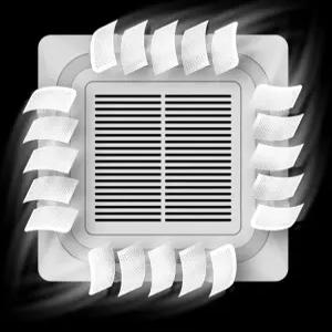 에어컨 바람막이 직풍방지 윈드바이저 무타공 천장형 날개