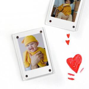 1-10pcsFujifilm Instax Mini 11 8 9 25 50 7 필름 카메라 액세서리 아크릴 냉장고 그림 자석 용 자기 사진