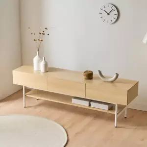 카리나 거실서랍장 티비다이 선반 TV 거실장 1800, 내추럴