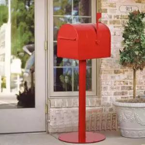 스탠드 철제 우편함 마당 철제우편함 유럽식 소형