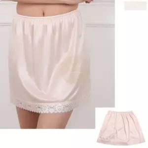 여자 레이스 속옷 치마 부드러운 이너웨어 스커트 드레스 한복 용 언더웨어
