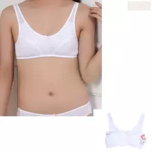 주니어 1단계 스포츠 브라 하얀색 흰색 작은가슴 기본 브라자 여고생 속옷