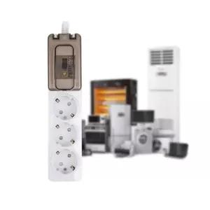 ( )루미나D 고용량 멀티탭 3구누전 3m 캠핑 전기코드 냉장고 멀티