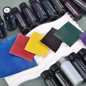 가죽염색약 페인트 복원제 30ml 가죽 염료 색소 코트 수리 제 스펀지 스틱 염색 공예