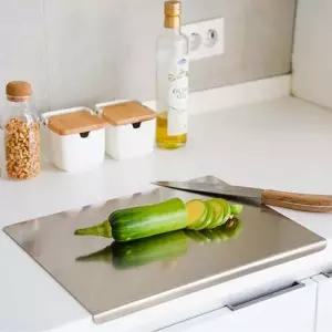 현이몰 SUS316 스텐레스 도마 30cmx40cm 주방도마 간이도마 원목도마 캠핑도마 가정용도마 손잡이도마