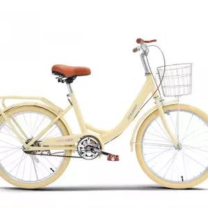 클래식 여성용 자전거 바구니 마트 학생 나들이 가벼운