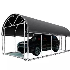 주차천막 2개 간이 자바라 가림막 주차장 접이식 간이