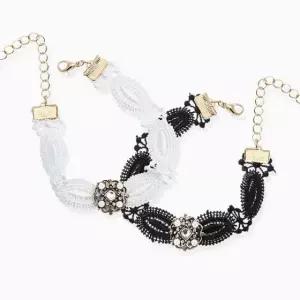 에스닉 레이스 초커 팔찌 GIO6+8soG