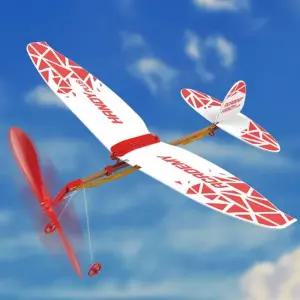 어린이 핸디 교구 완구 과학 비행기 동력기 모형 고무 플러스 조립 만들기