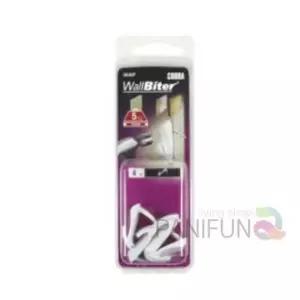 코브라앙카 중 백색 4개 목재행거 벽면행거 벽행거 화분후크 벽걸이