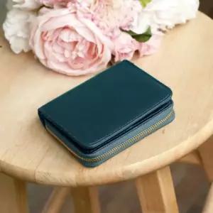 F8007 블루마운트 소가죽 지퍼 중지갑 카드지갑 Vmi8+8nuC