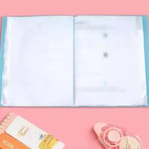 [문구] A4 서류 보관철 20포켓 클리어 파일 폴더 문서 정리함