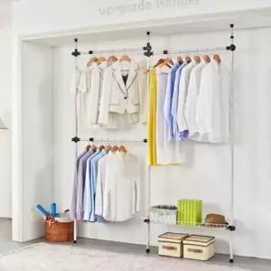 [생활] 조립식 옷장 수납식 선반 901 옷걸 W