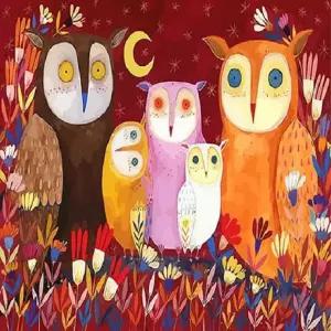 아이윙스 피포페인팅 Q3651 부엉이 DIY명화그리기