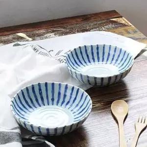 현이몰 다양하게 활용하는 일본산 마린블루 다용도 볼 다용도볼 면기 공기 대접 일본그릇 일본접시