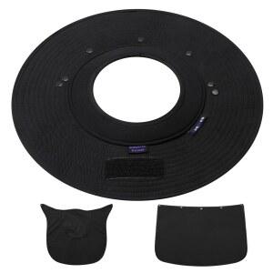 톤트론 탈착식 클라이밍 헬멧 바이저 챙 선쉐이드 넥 플랩과 얼굴 커버가 있는 선햇 H03