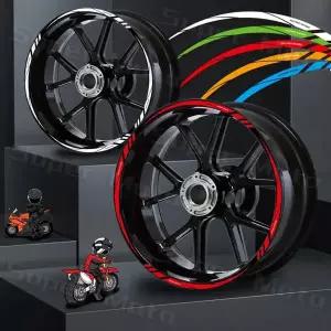 12 13 14 15 16 17 18 인치 반사 바이크 오토바이 림 스티커 휠 허브 스트라이프 타이어 데칼 테이프 가와