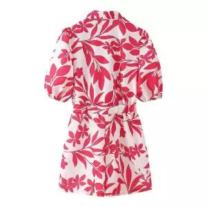 여자 바지 면 봄 캐주얼 점프슈트 스트리트 마 면린넨 프린트 KS1