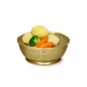 업소용 알루미늄 채반 타공 찜소쿠리 24cm 채망 물빠짐 감자 고구마 주방 용품
