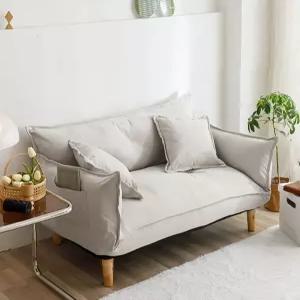 2인용 좌식쇼파 침대 좌식 각도조절 쇼파 리클라이너 접이식 패브릭