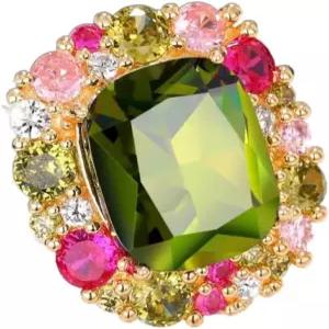 Viyuroyk 925 스털링 실버 반짝이는 멀티 컬러 다이아몬드 결혼 반지 약혼 큐빅 지르코니아 의류 신발 및